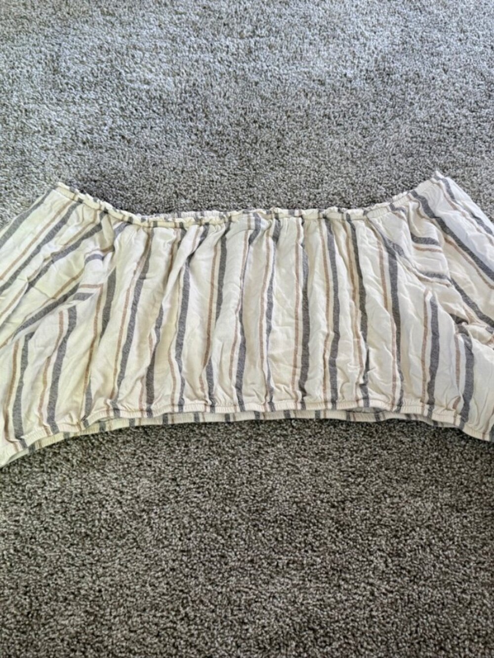 Torrid Striped Smocked Off Shoulder Top Size 5